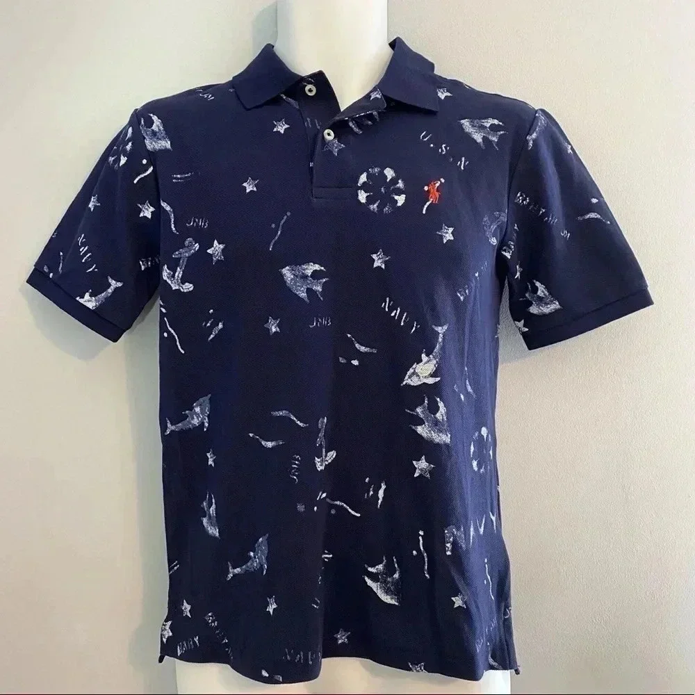 Ralph Lauren Polo Cruise Navy polo shirt Boys Large 14-16 - Picture 1 of 7
